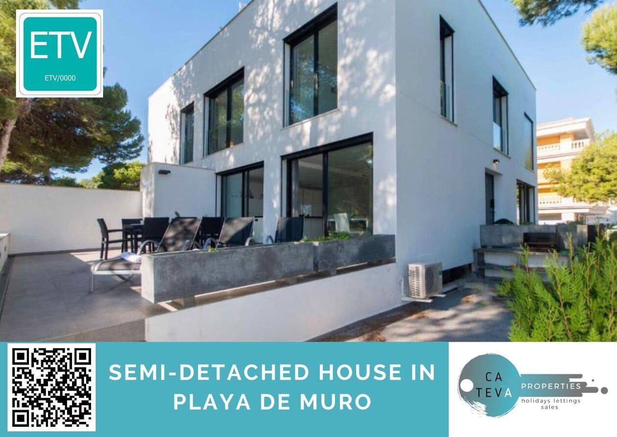 Adosado a 50m del mar en Playa de Muro, Mallorca