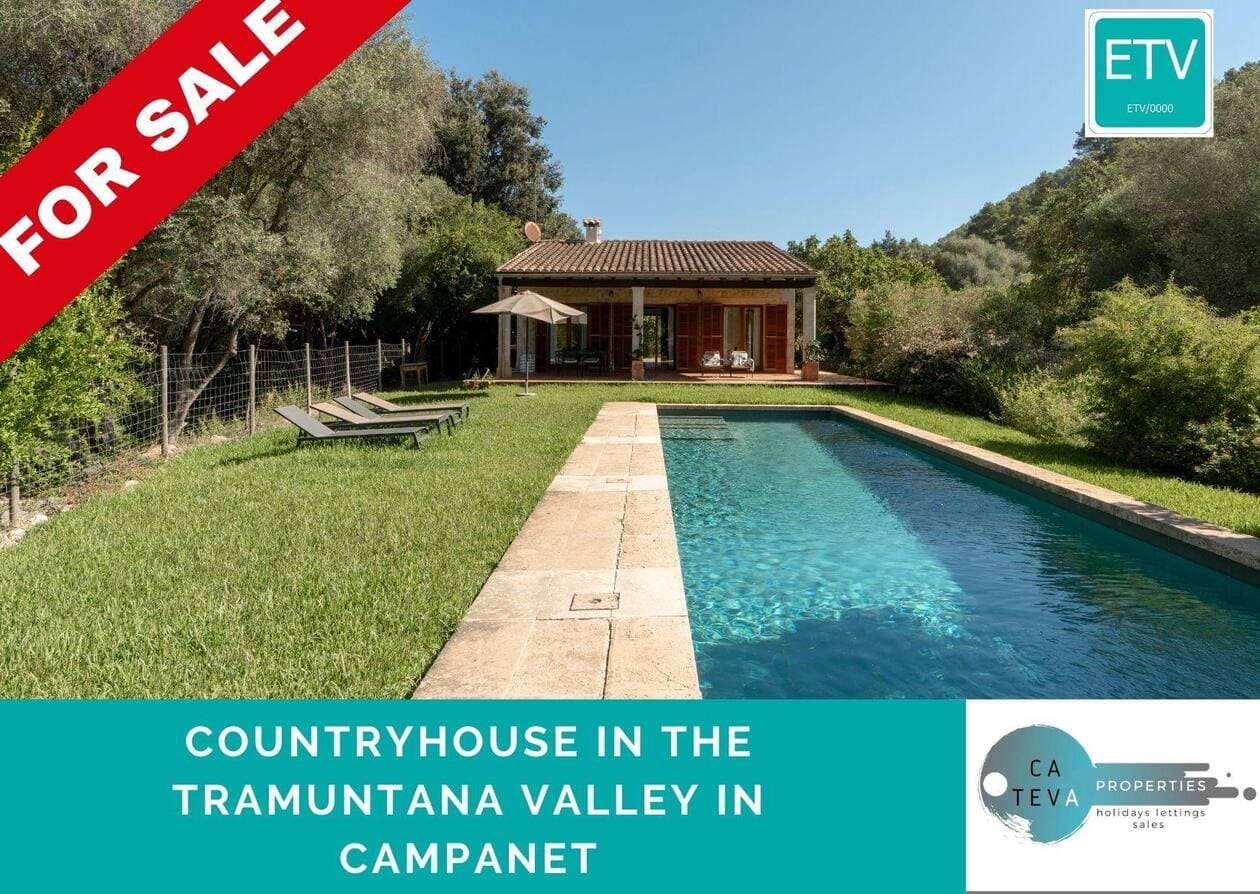 Casa rural con preciosas vistas y licencia vacacional en Campanet